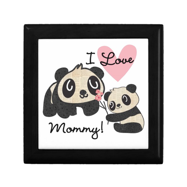 Pandas I Love Mommy Gift Box (Front)