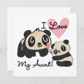 Pandas I Love My Aunt (Front/Back)