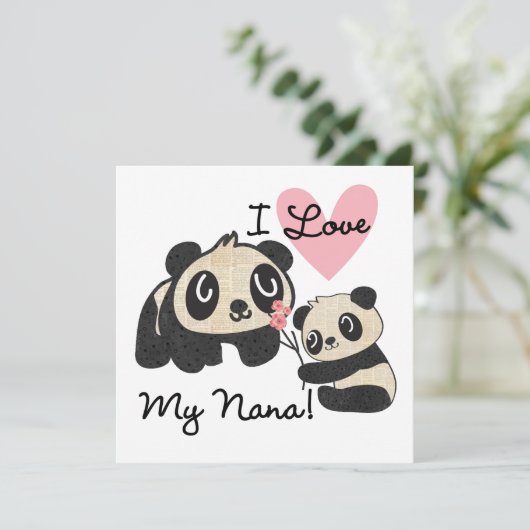 Pandas I Love My Nana (Standing Front)