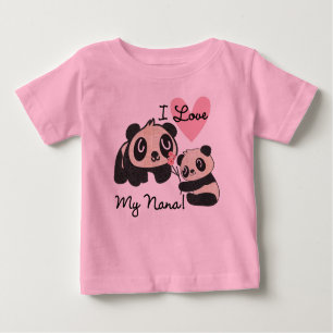 Pandas I Love My Nana Baby Romper