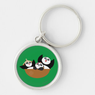 Cartoon Lightning Panda Keychain Tide Cool Kung Fu Panda Pendant Keyholder  Car Bag Trinket Fine Jewelry Accessories Keyring Gift