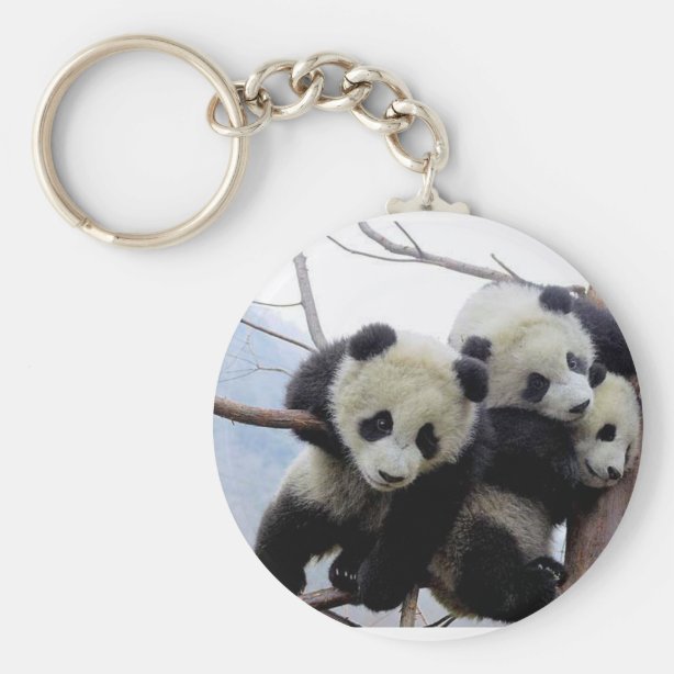 Panda Keychains No Minimum Quantity Zazzle