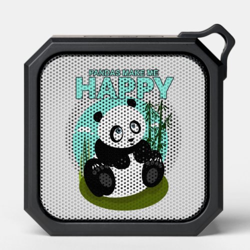 Pandas Make Me Happy Bluetooth Speaker