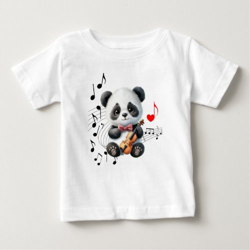 Pandas Melodic Love Baby T_Shirt