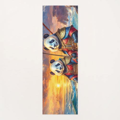 Pandas on The Ready Design By Rich AMeN Gill Yoga Mat