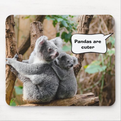 Pandas or Koalas _ Which are cuter Mouse Pad
