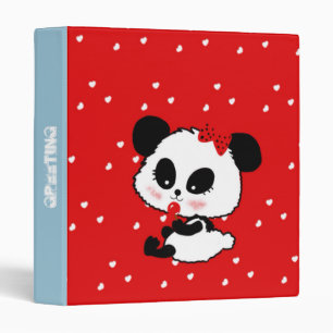 pandas "panda bears" "panda bear baby" "kawaii pan binder