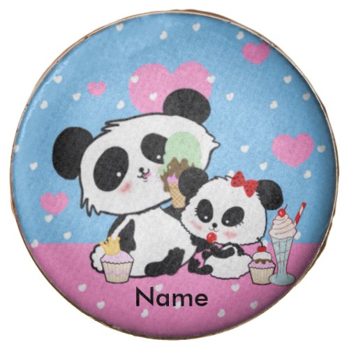 pandas panda bears panda bear baby kawaii pan chocolate covered oreo