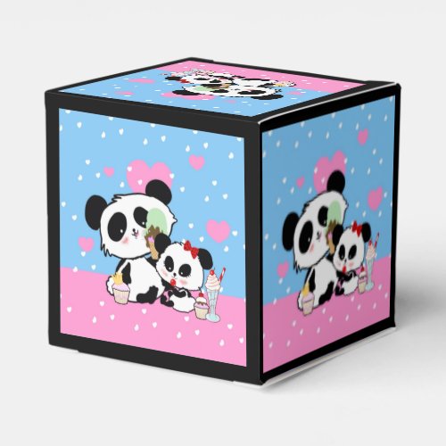 pandas panda bears panda bear baby kawaii pan favor boxes