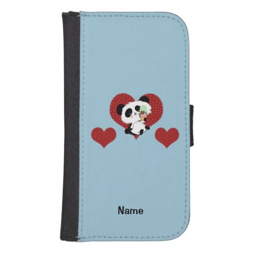 pandas panda bears panda bear baby kawaii pan samsung s4 wallet case