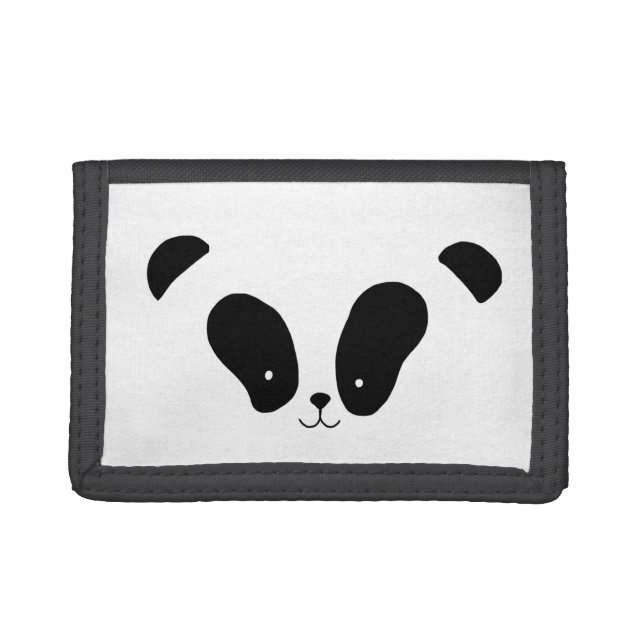 pandas "panda bears" "panda bear baby" "kawaii pan tri-fold wallet (Front)