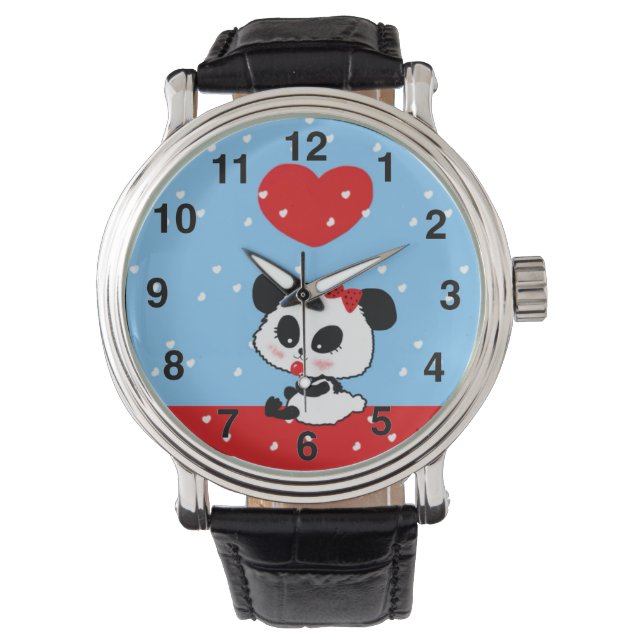 pandas "panda bears" "panda bear baby" "kawaii pan watch (Front)