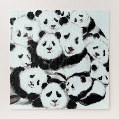 Pandas _ Pandemic _ Big Hugs _ Drawing Collection Jigsaw Puzzle