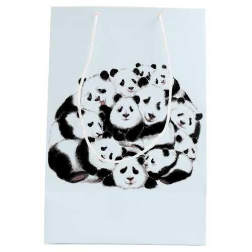 Pandas _ Pandemic _ Big Hugs _ Drawings Collection Medium Gift Bag