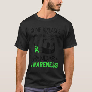 Pandas Pans Awareness Green Ribbon Pans Disease T-Shirt