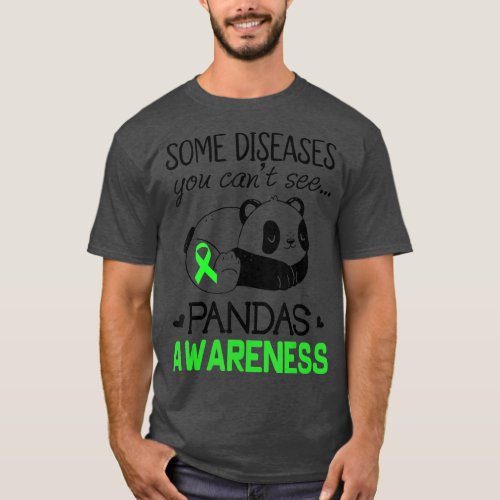 Pandas Pans Awareness Shirt Green Ribbon Pans Dise