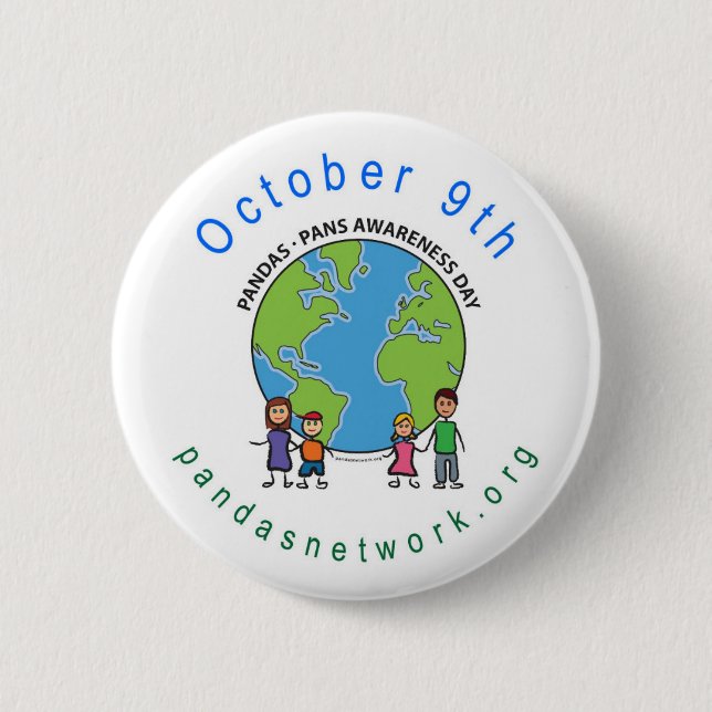 PANDAS/PANS October 9th Awareness Day Pin (Front)