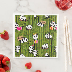 Panda's Pattern 2 Paper Dinner Napkins