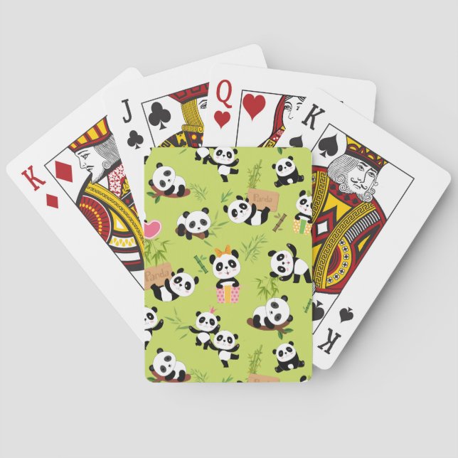 Panda's Pattern 3 Poker Cards (Back)