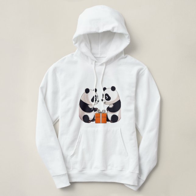 Panda's Present Hoodie (Design Front)