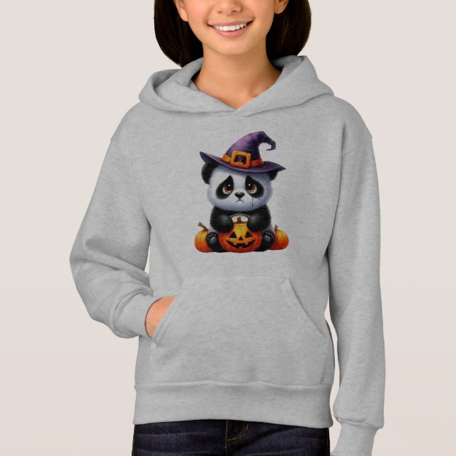 Panda's Pumpkin Fun Hoodie (Front)