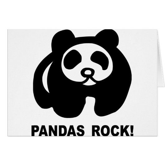 Pandas Rock Cards (Front Horizontal)