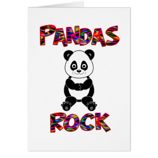Pandas Rock Cards (Front)