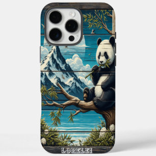 Panda's Secluded Retreat: Bamboo Munch iPhone 16 Pro Max Case