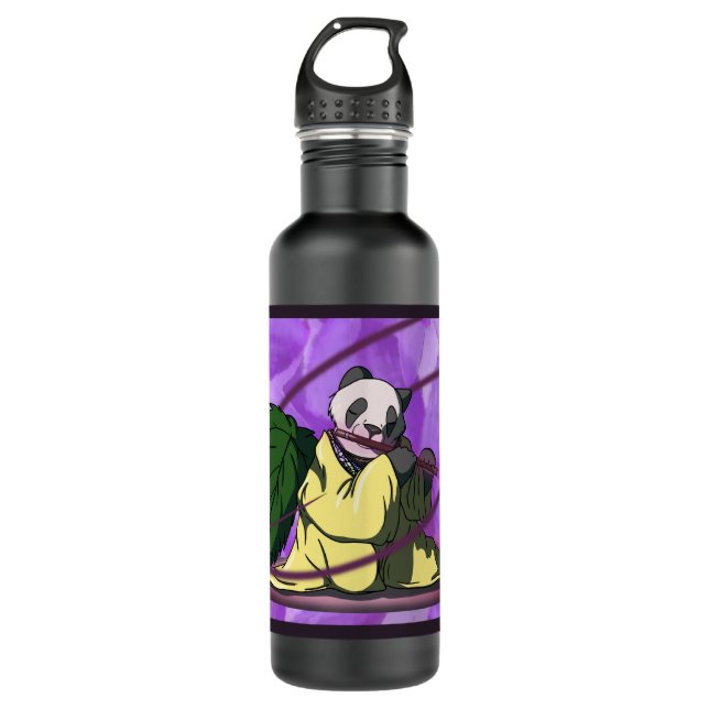 Panda's Song Stainless Steel Water Bottle (Front)