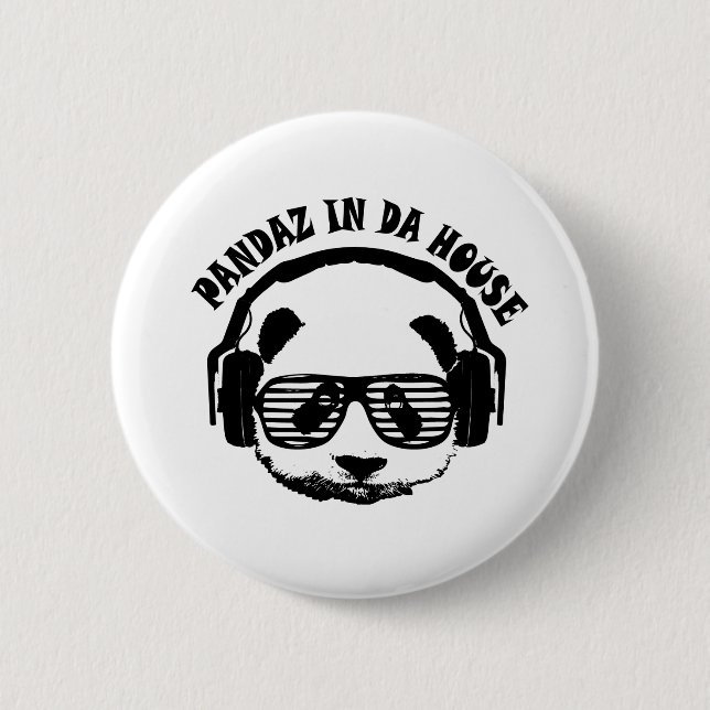 Pandaz In Da House Button (Front)