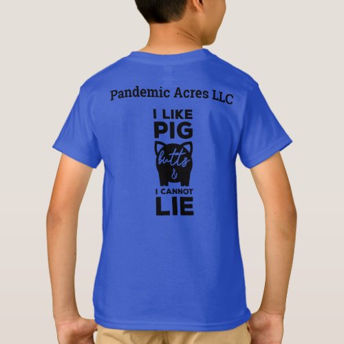 Pandemic Acres Pig Butts Kids T_Shirt 