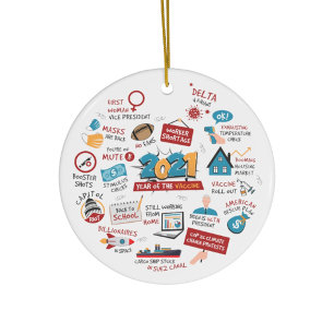 Pandemic Christmas 2021 Vaccine Commemorative Ornament