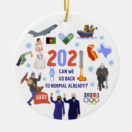 Pandemic Christmas Ornament 2021 Xmas Gift