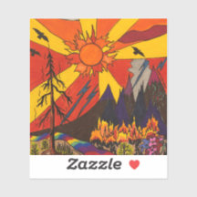 Pandemic Fire Sticker