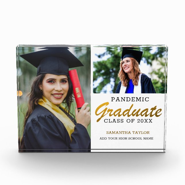 Pandemic Graduate 2021 2 photo Collage (Front)