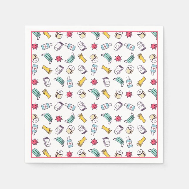 Pandemic Pattern Napkins (Front)