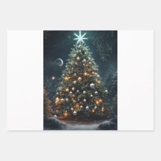 "Pandemic Peril: A Haunting 2023 Christmas" Wrapping Paper Sheets