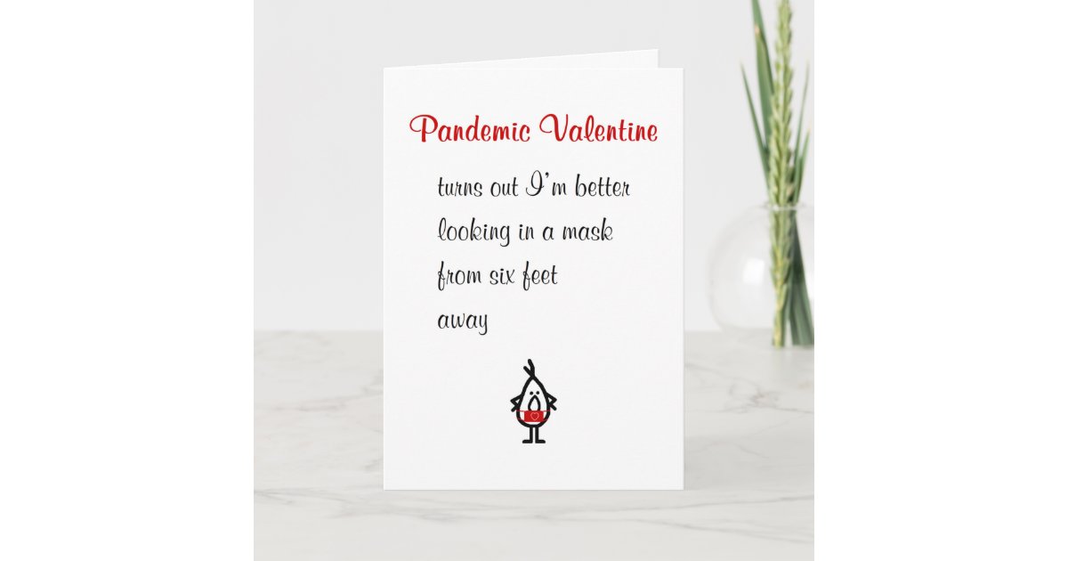pandemic-valentine-a-funny-be-my-valentine-poem-card-zazzle