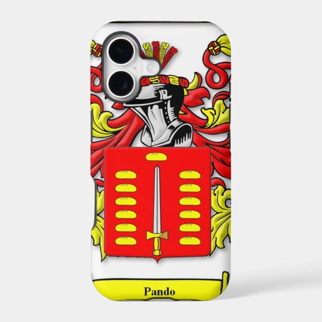 Pando Coat of Arms Iphone Case (Back)
