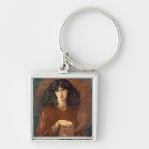 Pandora 1871 oil on canvas keychain