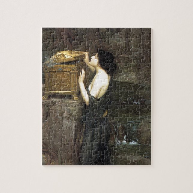 PaNDoRA, by John William Waterhouse, 1896 Jigsaw Puzzle (Vertical)