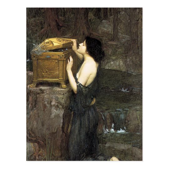 Pandora, by John William Waterhouse, 1896 Postcard | Zazzle.com