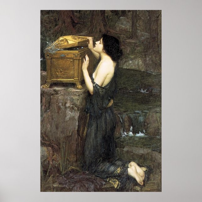 PaNDoRA, by John William Waterhouse, 1896 Poster (Front)