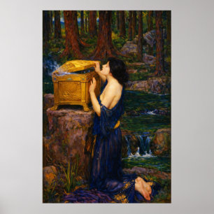 Pandora by John William Waterhouse Poster