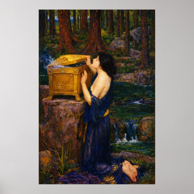 Pandora by John William Waterhouse  Poster (Front)