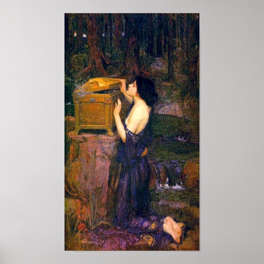 Pandora by John William Waterhouse Poster | Zazzle.com