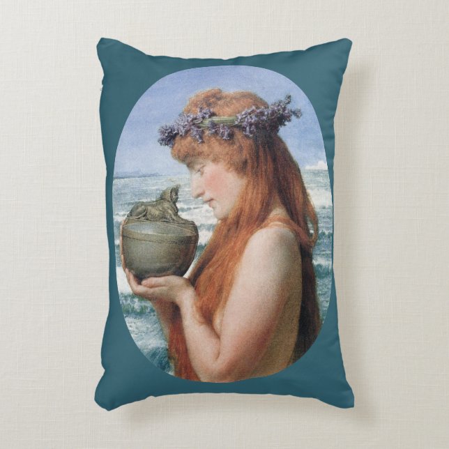 Pandora by Sir Lawrence Alma-Tadema Accent Pillow (Front(Vertical))