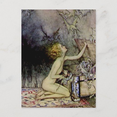 Pandora Opens the Box by Arthur Rackham Postcard