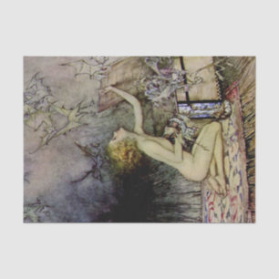 “Pandora Opens the Box” by Arthur Rackham Tissue Paper