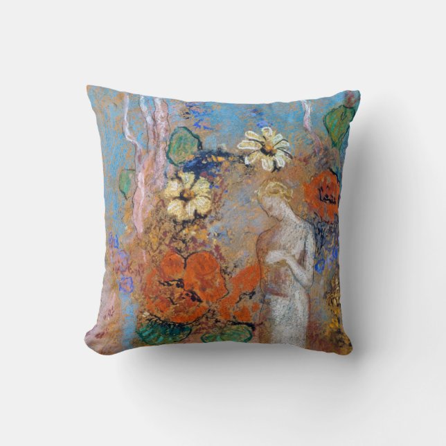 Pandora, Redon Throw Pillow (Front)
